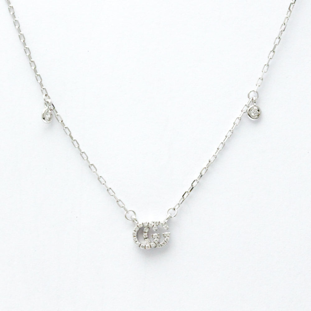 Gucci GG Running Diamond Necklace White Gold (18K) Diamond Men