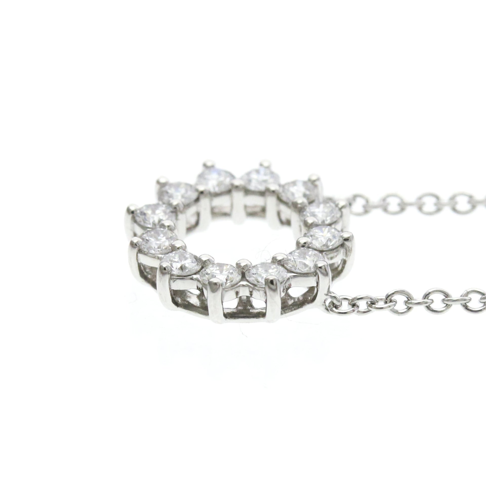 Collier Tiffany Open Circle Mini, platine et diamants 3