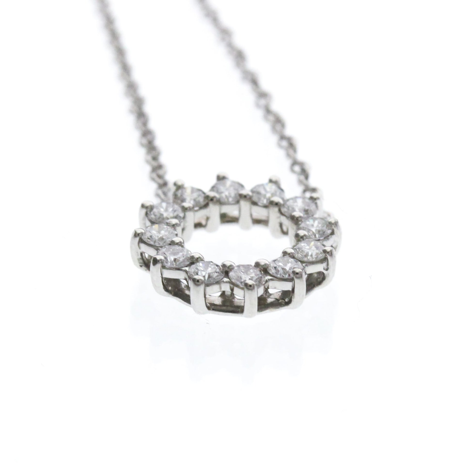 Collier Tiffany Open Circle Mini, platine et diamants 4