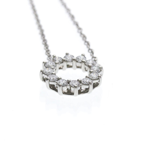 Collier Tiffany Open Circle Mini, platine et diamants 4