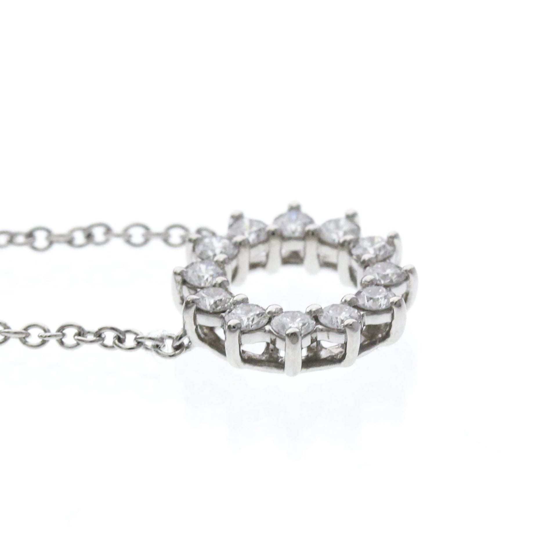 Collier Tiffany Open Circle Mini, platine et diamants 5