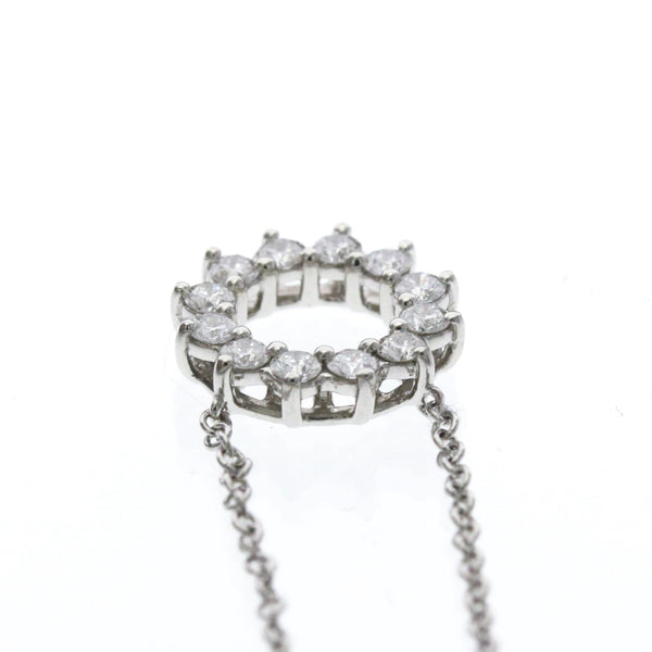 Collier Tiffany Open Circle Mini, platine et diamants 6