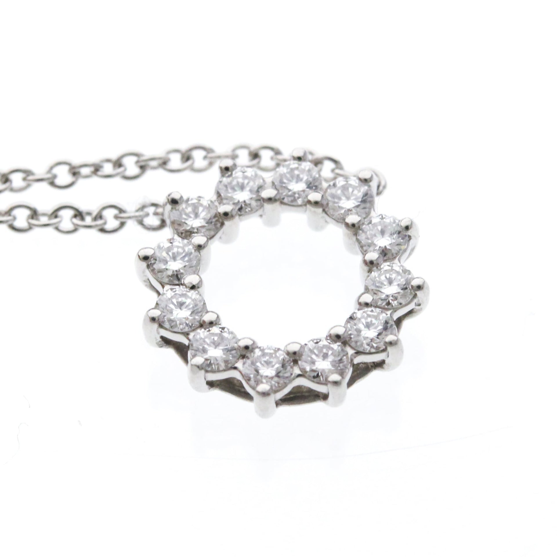 Collier Tiffany Open Circle Mini, platine et diamants 7