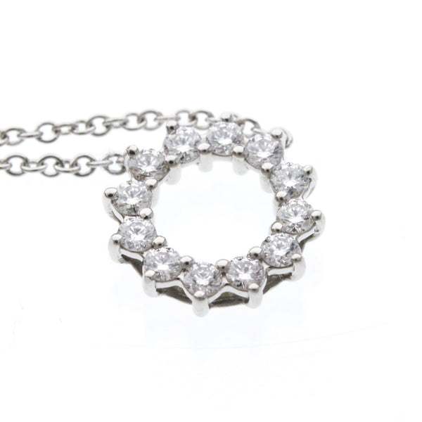 Collier Tiffany Open Circle Mini, platine et diamants 7