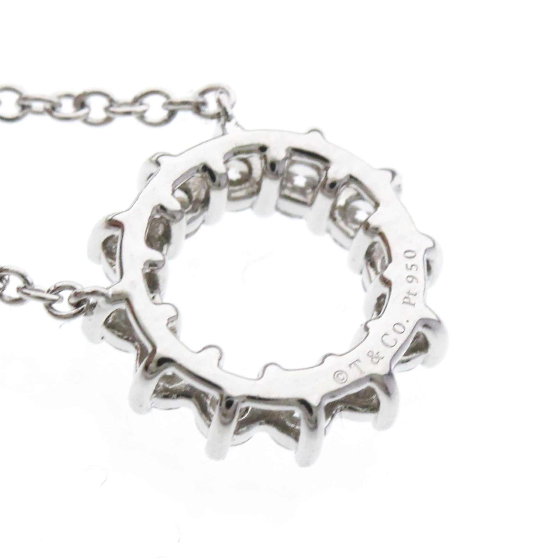 Collier Tiffany Open Circle Mini, platine et diamants 8