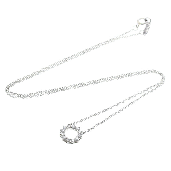 Collier Tiffany Open Circle Mini, platine et diamants 13