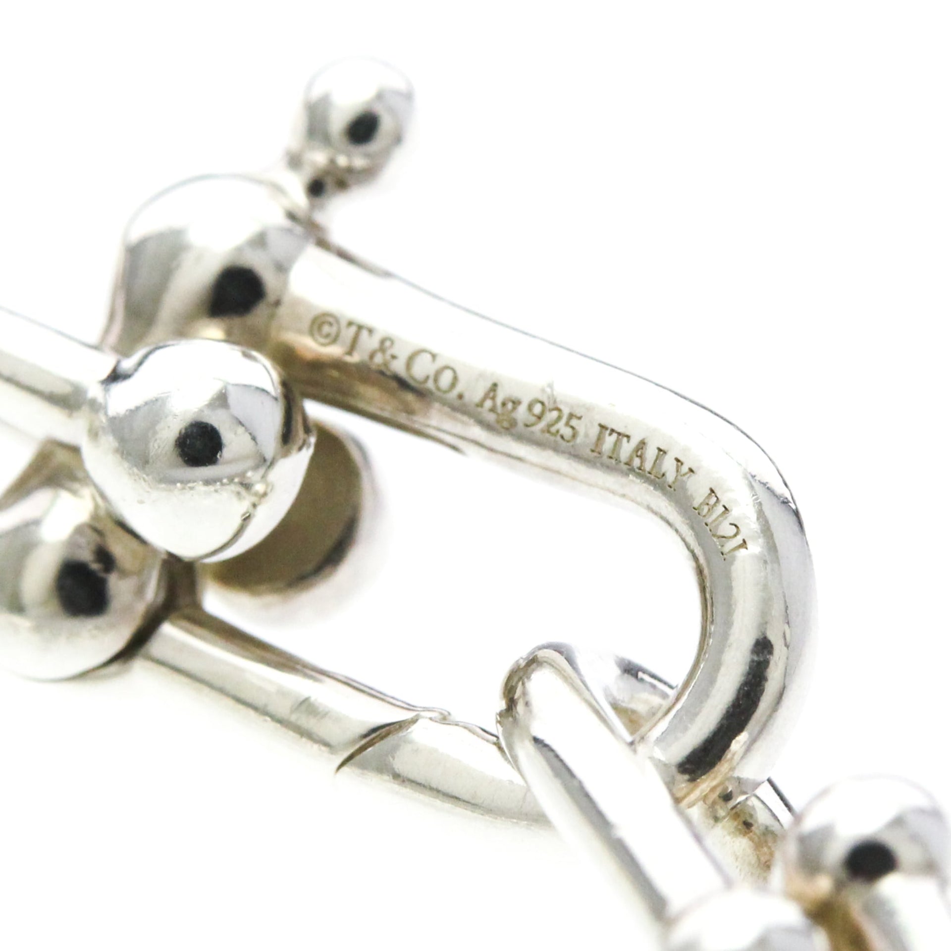 Bracelet Tiffany Hardware à petits maillons en argent 925, sans pierre, bracelet à maillons en argent 3