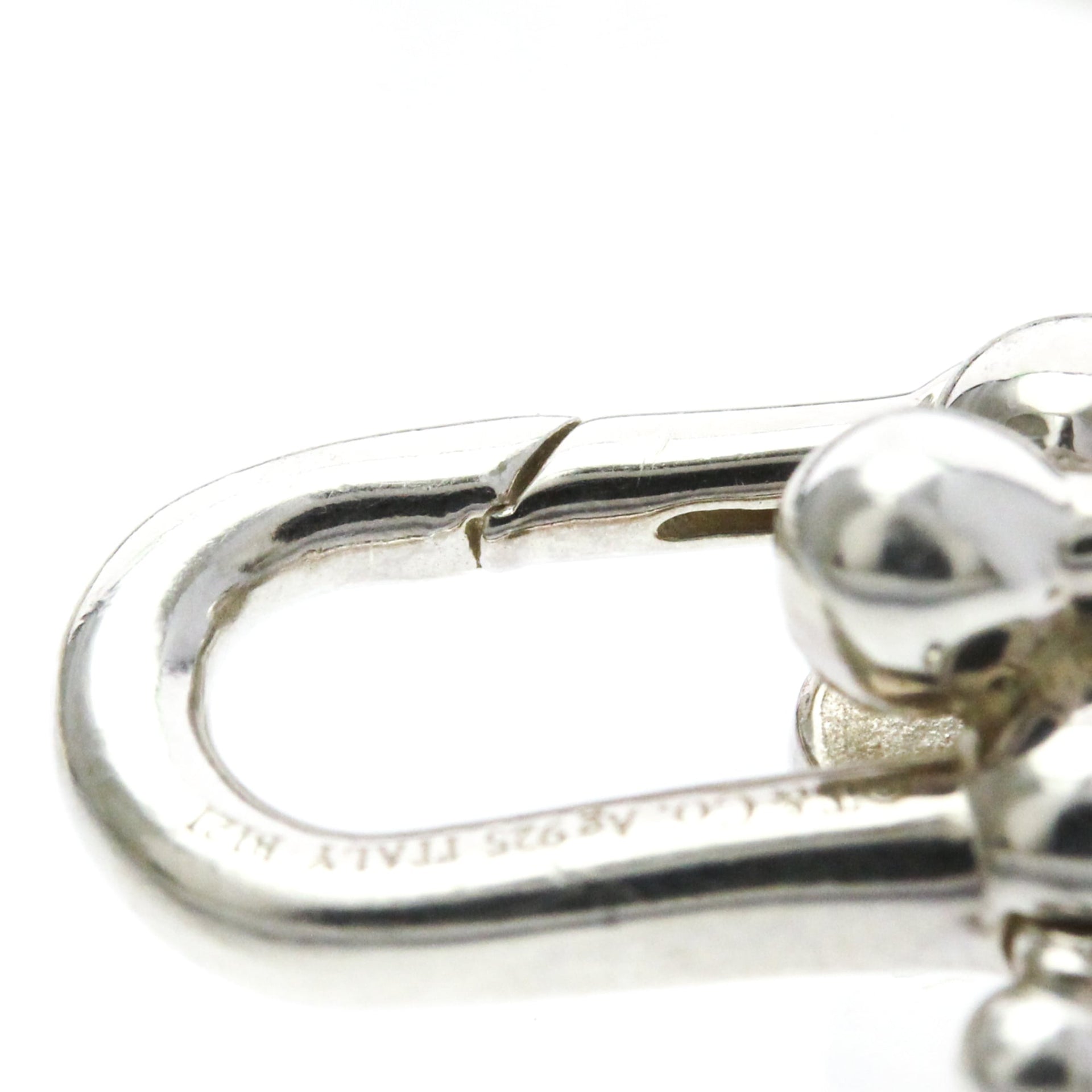 Bracelet Tiffany Hardware à petits maillons en argent 925, sans pierre, bracelet à maillons en argent 7