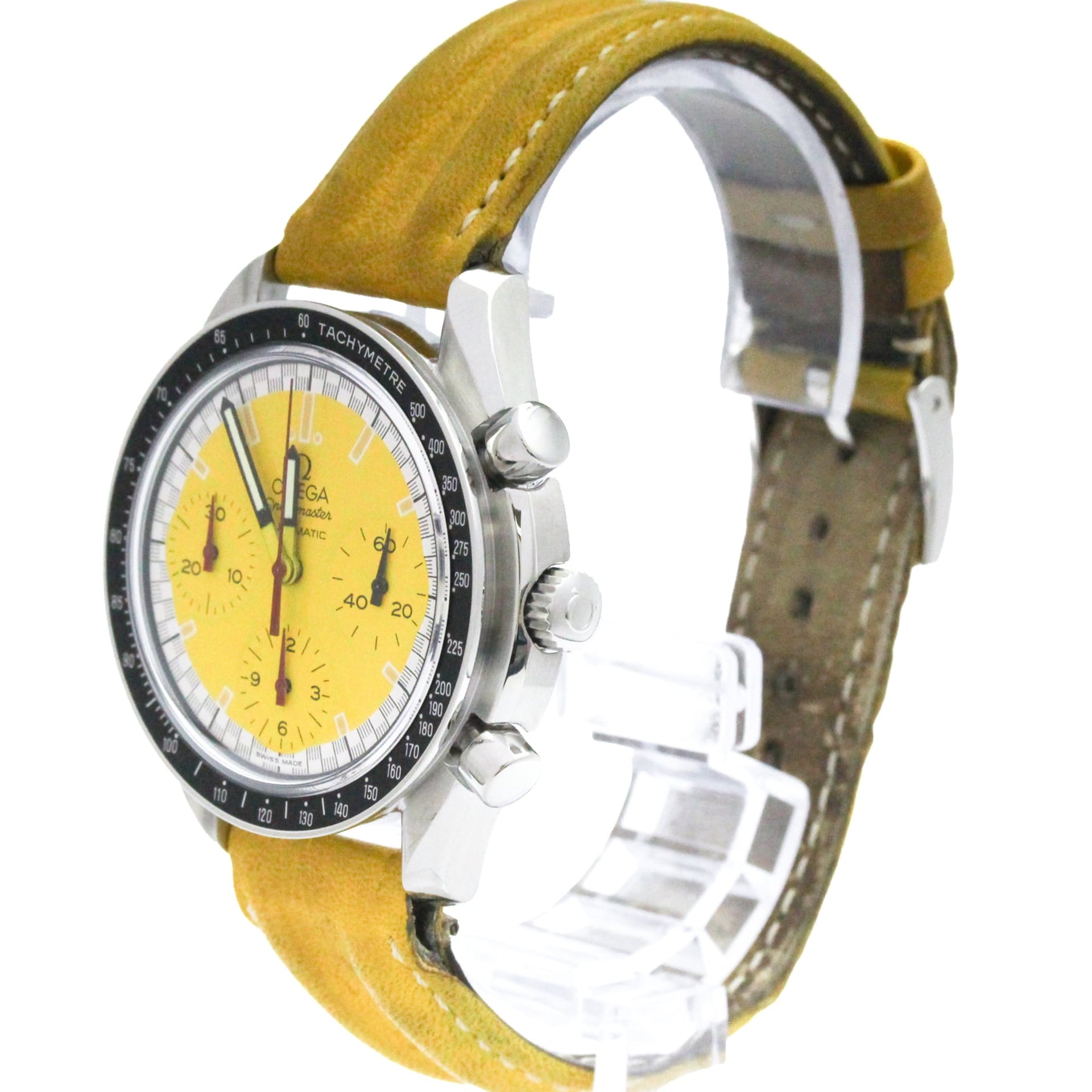 OMEGA Speedmaster Michael Schumacher Yellow Dial Watch 3510.12 Polished 2