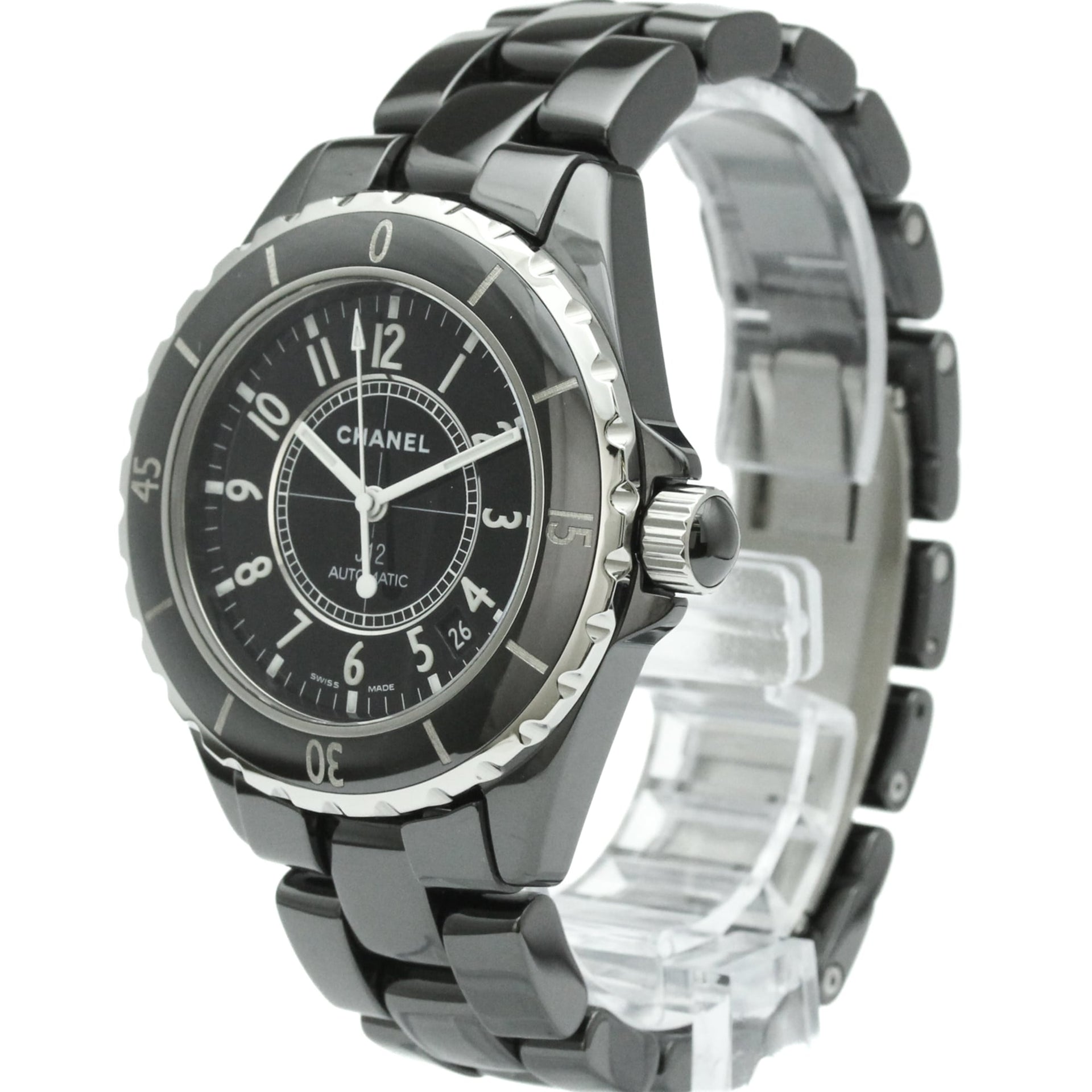 CHANEL J12 Ceramic Automatic Mens Watch H0685 Polished 2