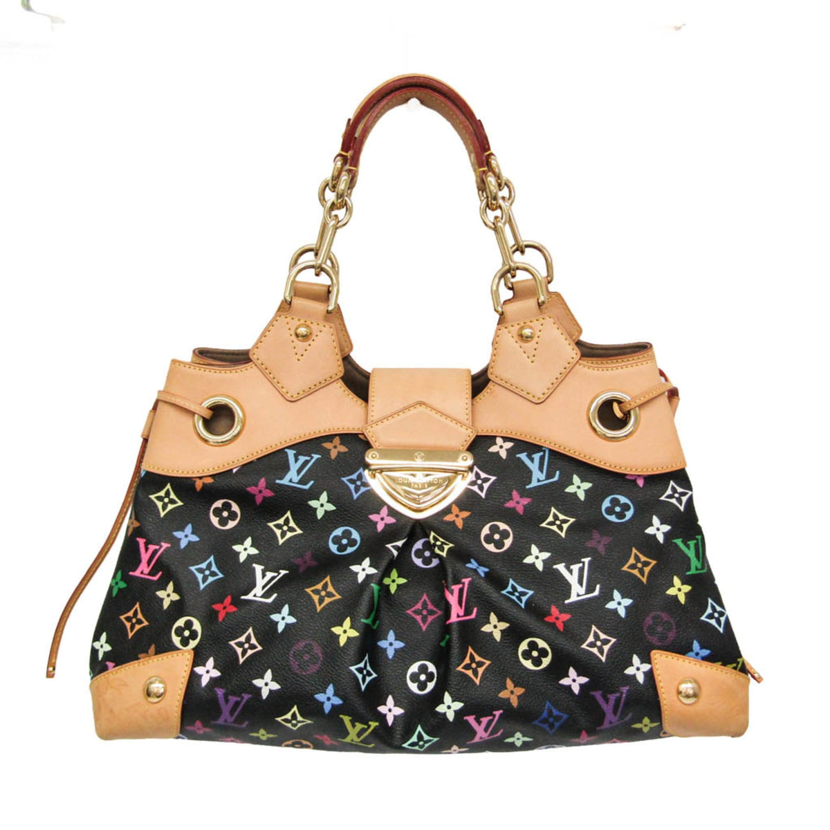 Louis Vuitton Monogram Multicolore Ursula M40124 Women's Handbag Noir