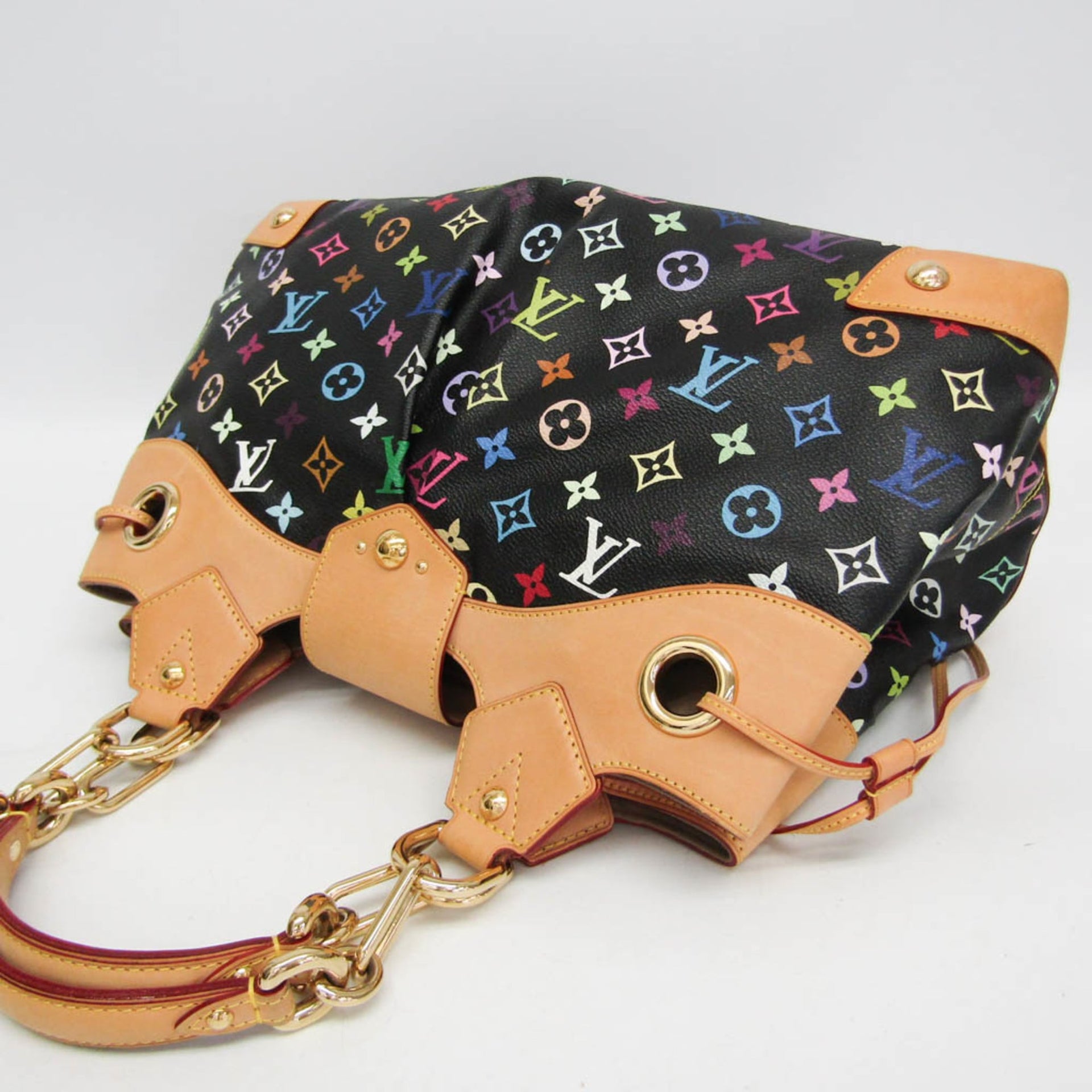 Louis Vuitton Monogram Multicolore Ursula M40124 Women's Handbag Noir 6