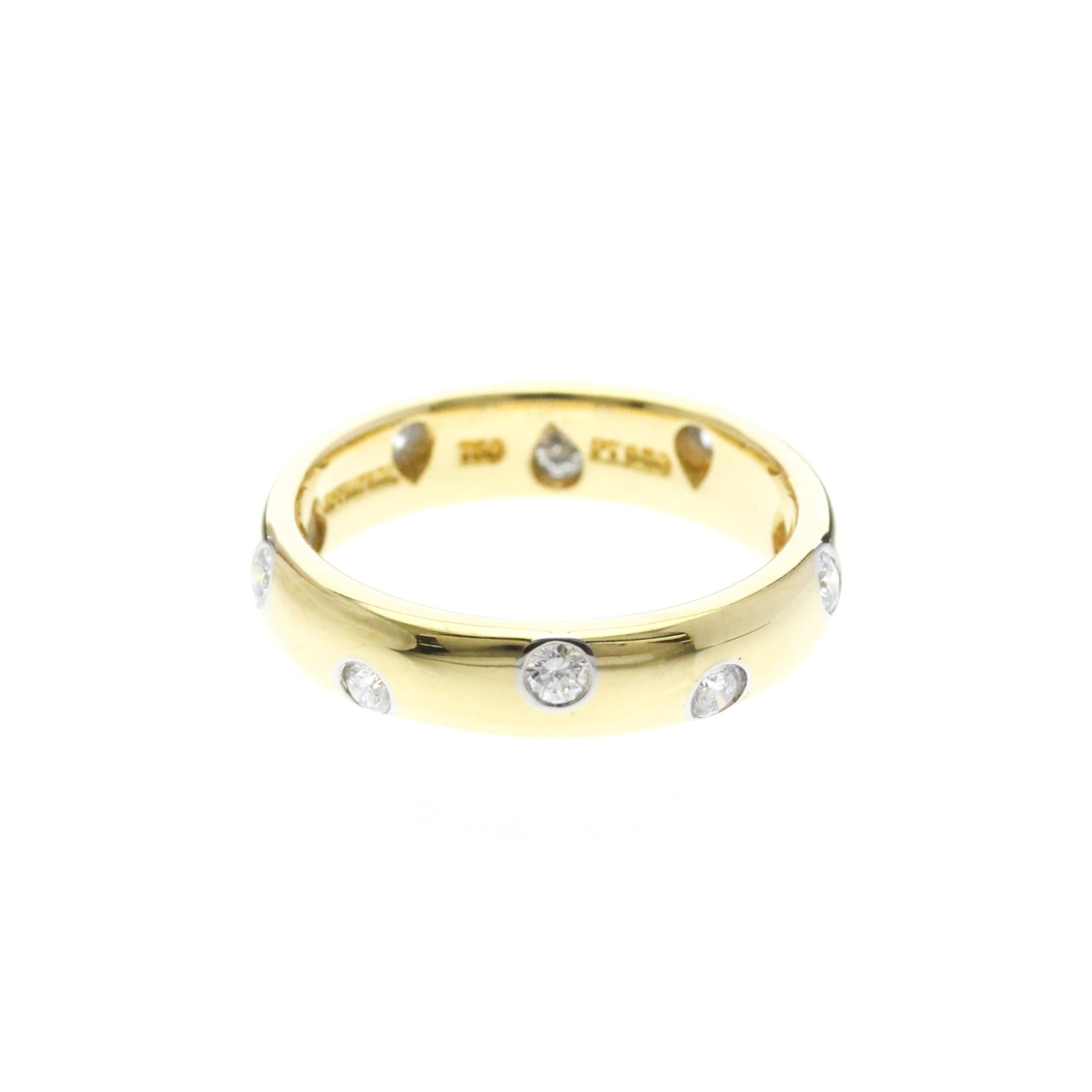 Bague Tiffany Dots en or jaune (18 carats) avec diamants 1