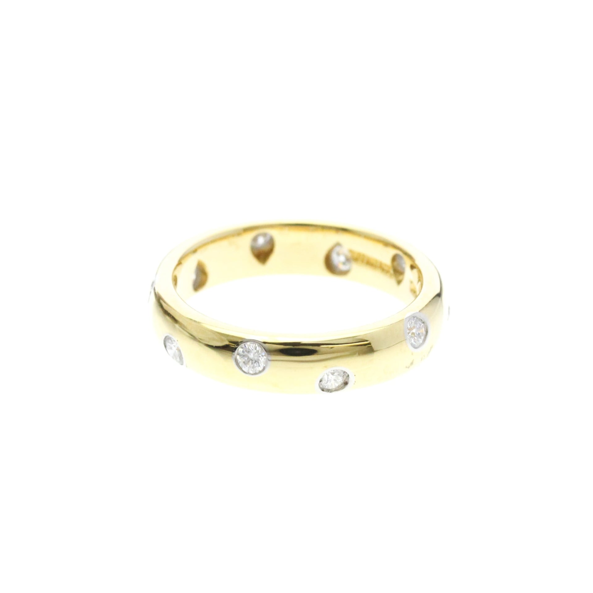 Bague Tiffany Dots en or jaune (18 carats) avec diamants 2