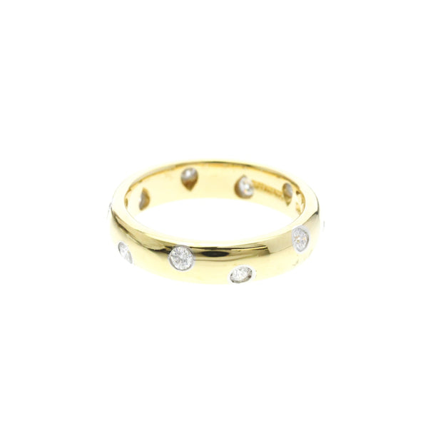 Bague Tiffany Dots en or jaune (18 carats) avec diamants 2