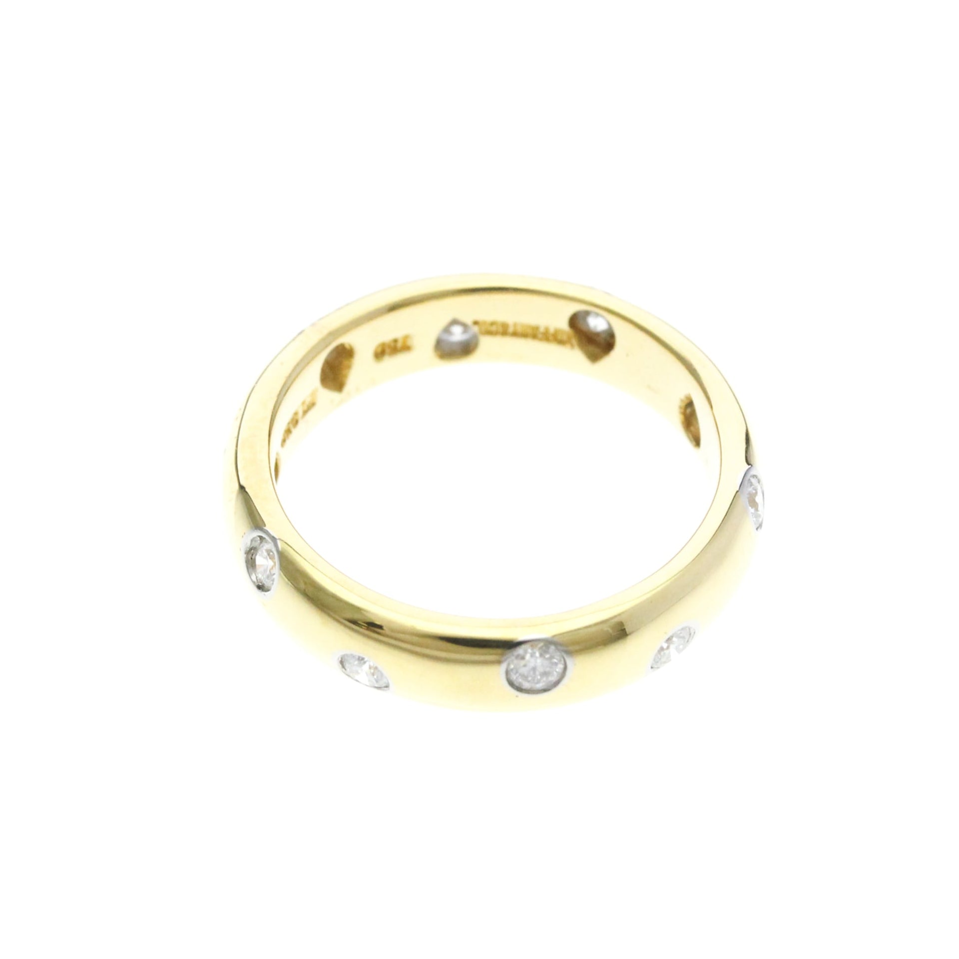 Bague Tiffany Dots en or jaune (18 carats) avec diamants 9