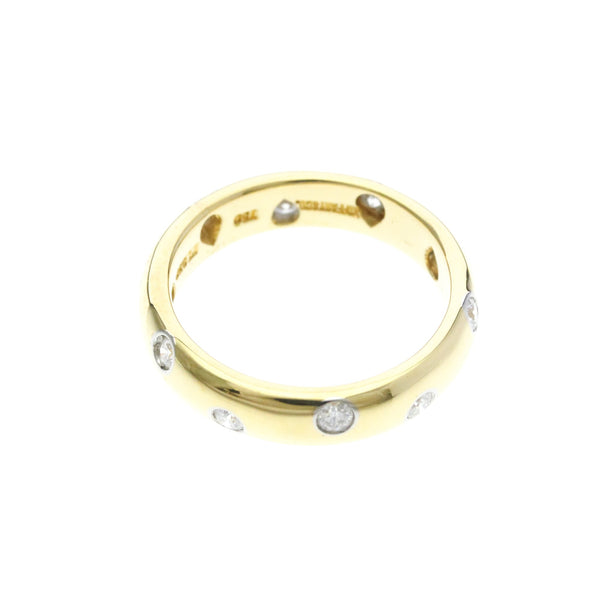 Bague Tiffany Dots en or jaune (18 carats) avec diamants 9