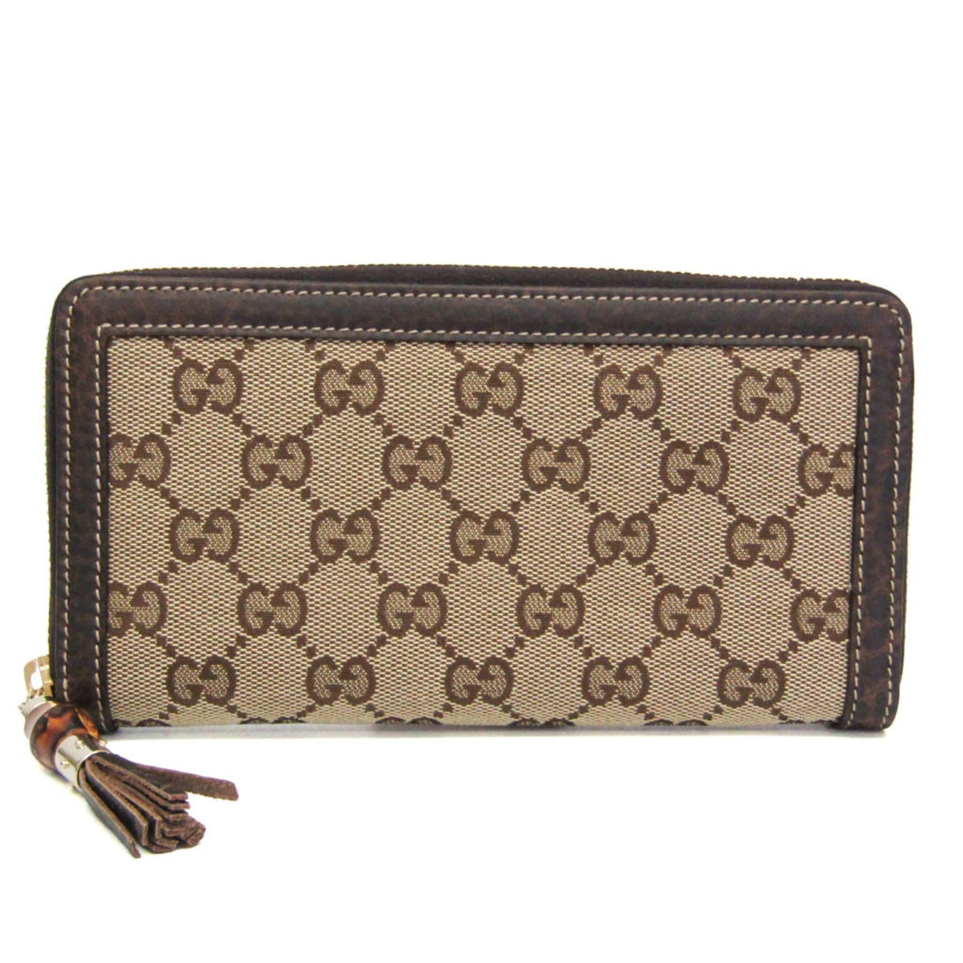 Gucci Bamboo Round Zip Long Wallet 224253 Men 1