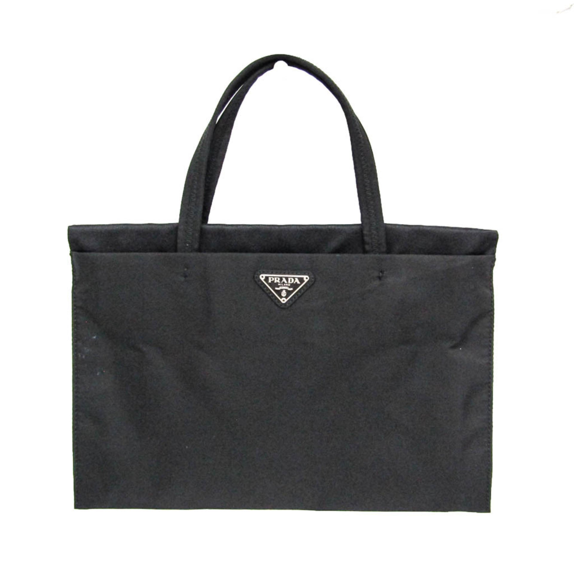 Petit sac Prada à logo triangulaire pour femme en nylon noir 1