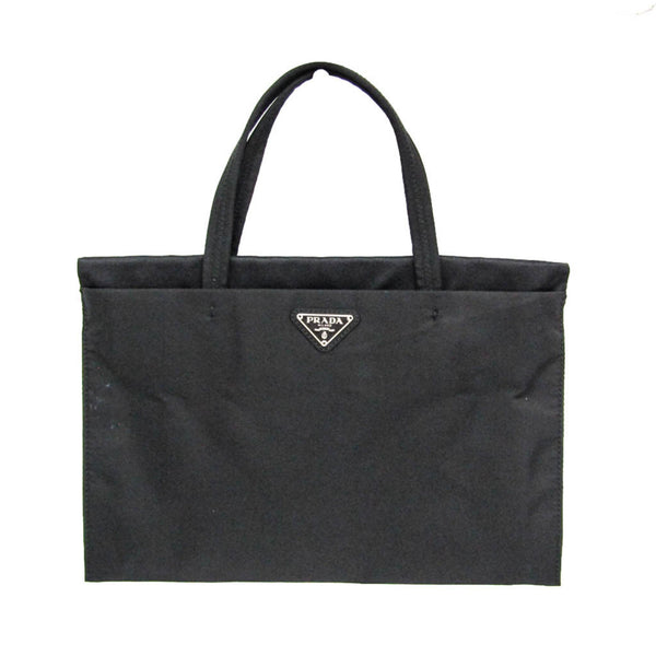 Petit sac Prada à logo triangulaire pour femme en nylon noir 1