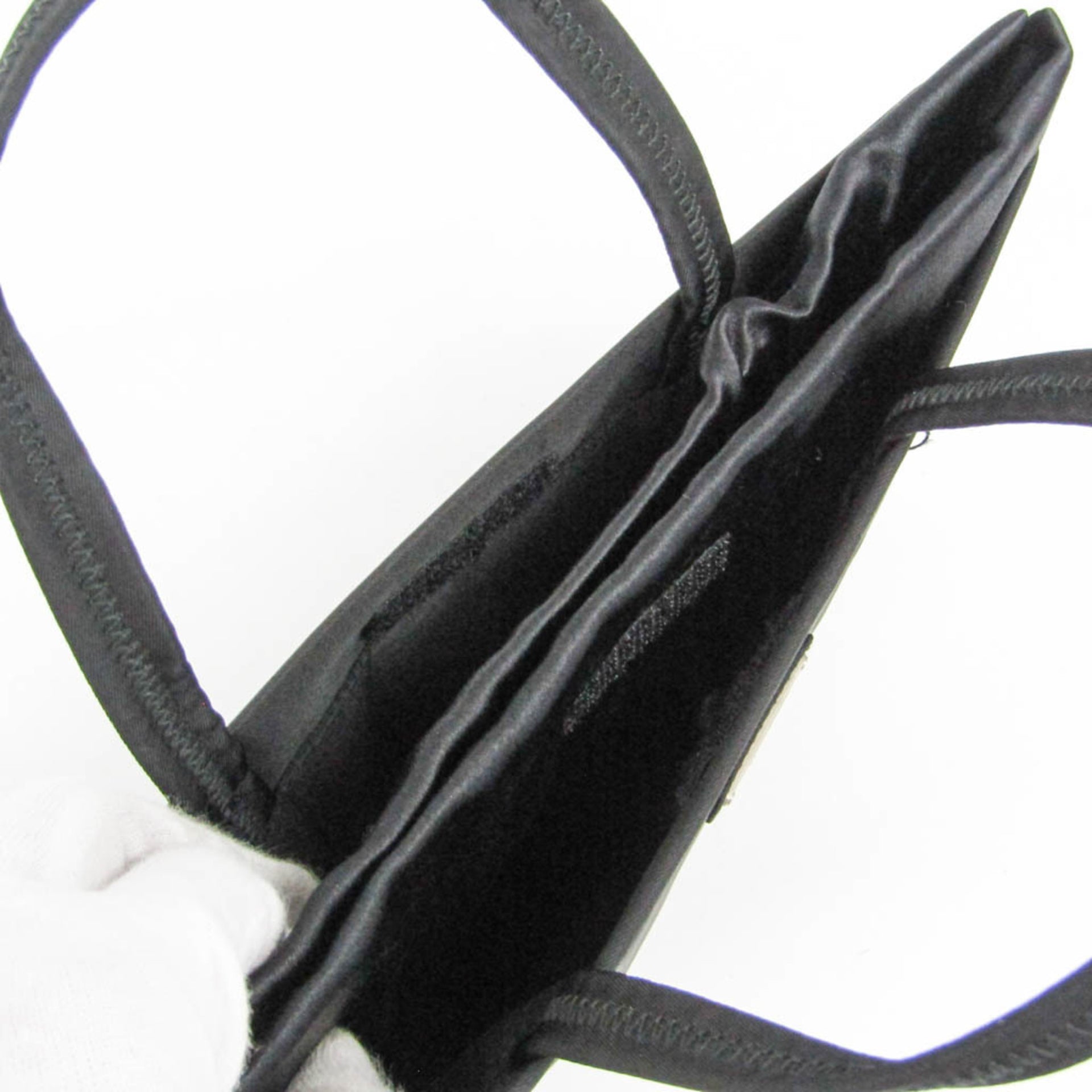Petit sac Prada à logo triangulaire pour femme en nylon noir 13