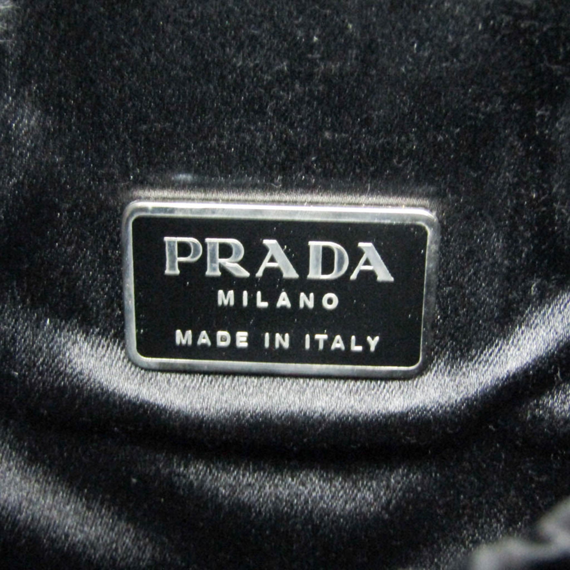 Petit sac Prada à logo triangulaire pour femme en nylon noir 16