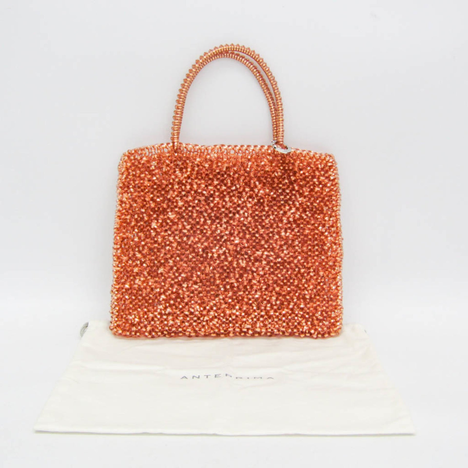 Sac à main en fil métallique pour femme Anteprima Square Standard Medium Orange 2
