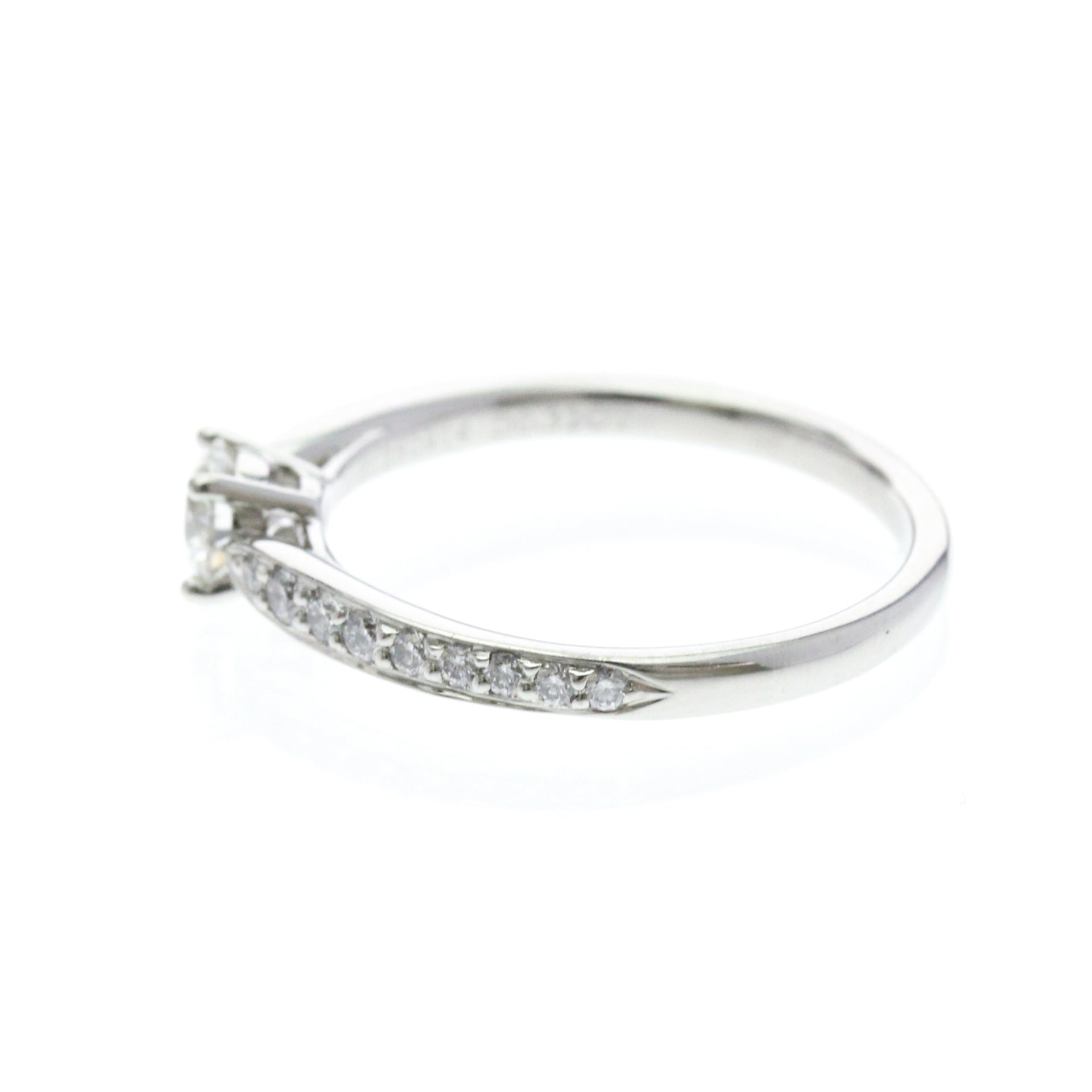 Bague Tiffany Harmony en platine avec diamant de 0,32 ct, finition polie 2