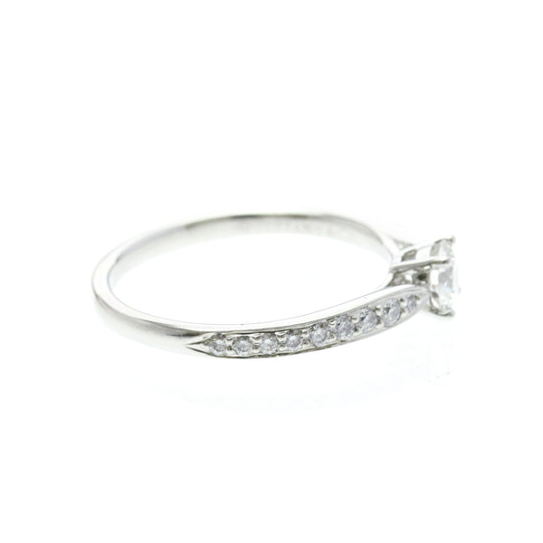 Bague Tiffany Harmony en platine avec diamant de 0,32 ct, finition polie 4