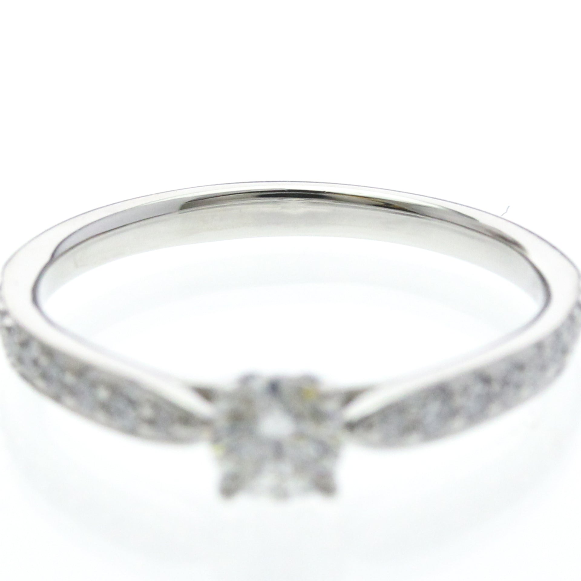 Bague Tiffany Harmony en platine avec diamant de 0,32 ct, finition polie 5
