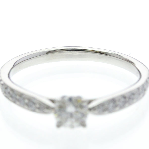 Bague Tiffany Harmony en platine avec diamant de 0,32 ct, finition polie 5