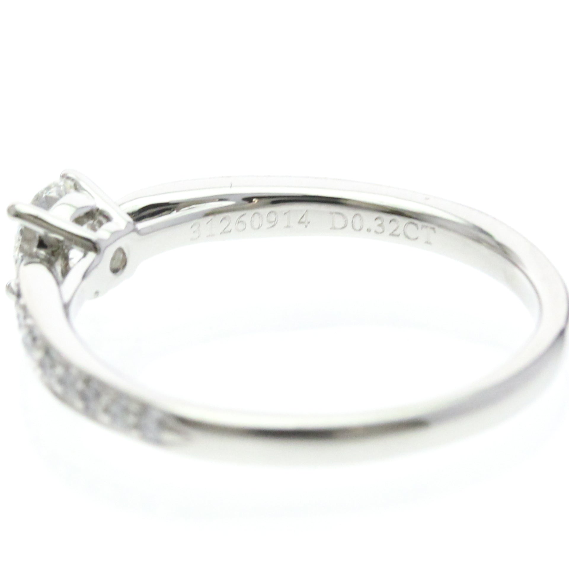 Bague Tiffany Harmony en platine avec diamant de 0,32 ct, finition polie 6