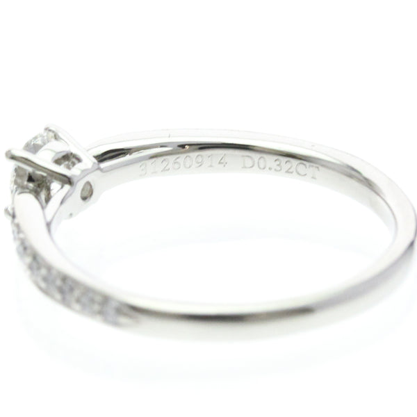 Bague Tiffany Harmony en platine avec diamant de 0,32 ct, finition polie 6