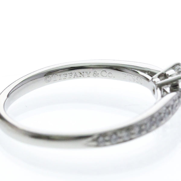 Bague Tiffany Harmony en platine avec diamant de 0,32 ct, finition polie 7