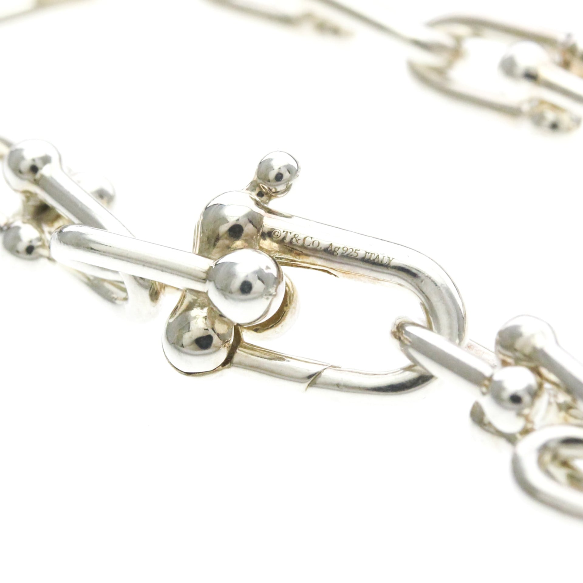 Tiffany Hardware Small Bracelet Silver 925 No Stone Charm Bracelet Silver 7