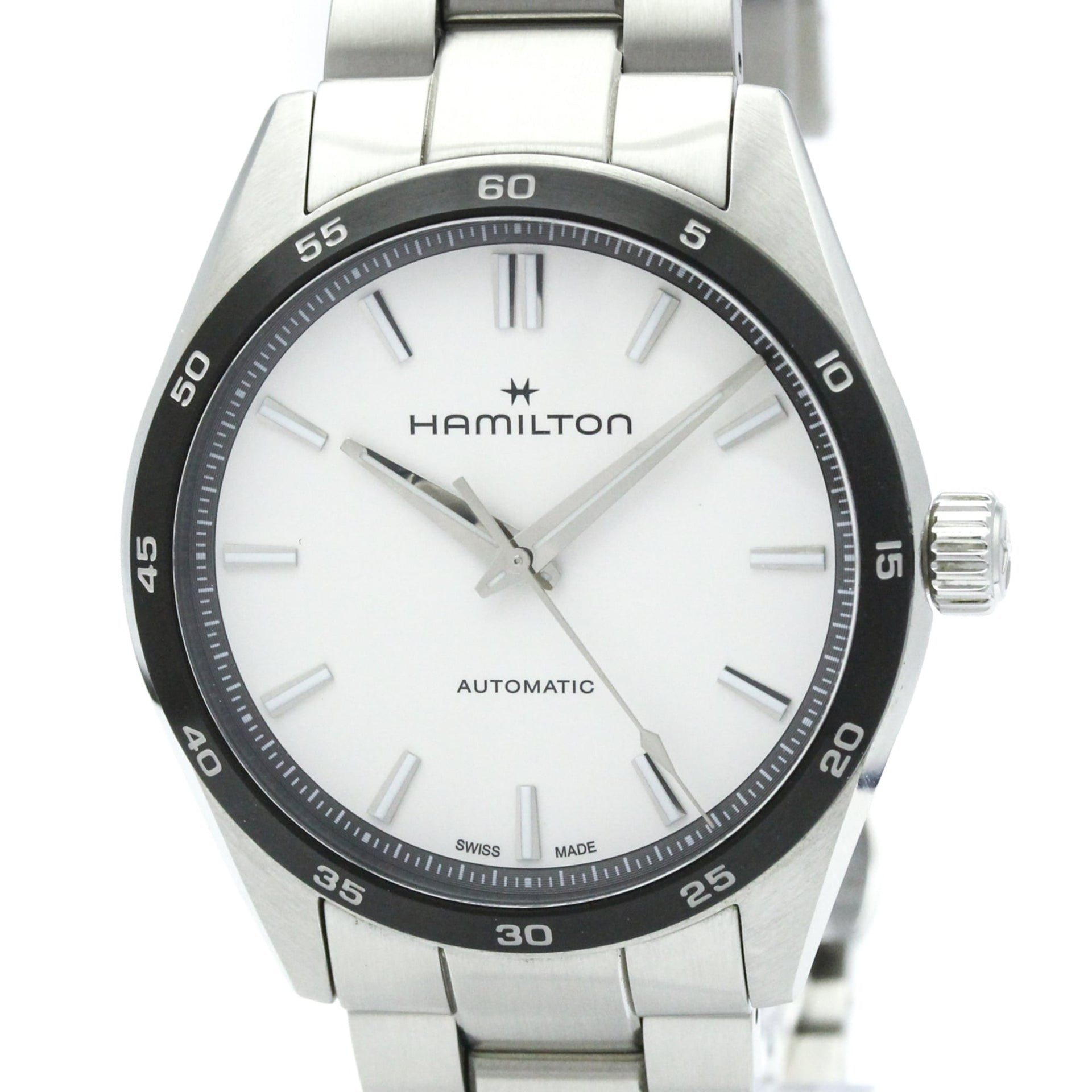 HAMILTON Jazzmaster Performer Steel Automatic Mens Watch H362050 Polished 1
