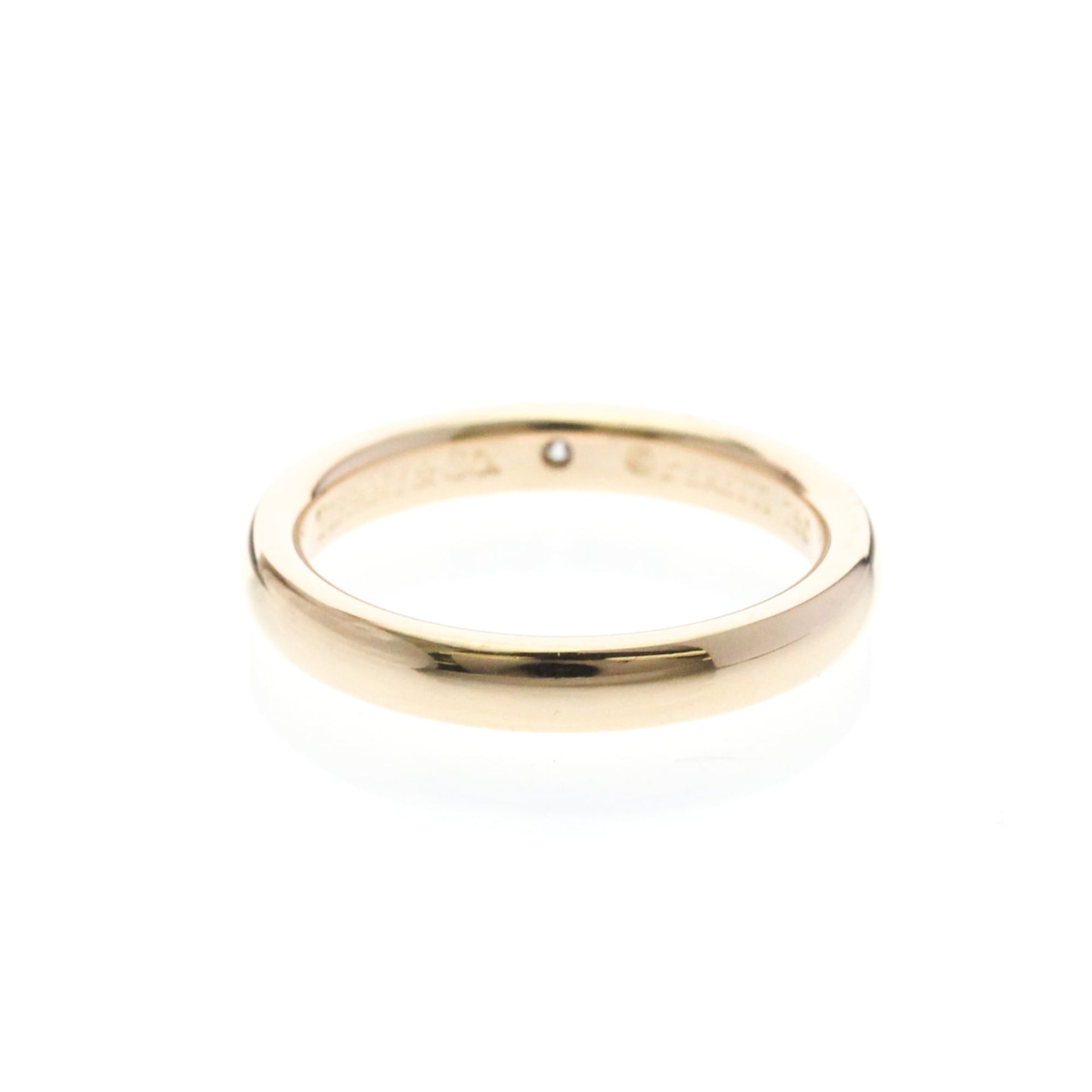Bague fine Tiffany, un diamant, or rose 18 carats 3
