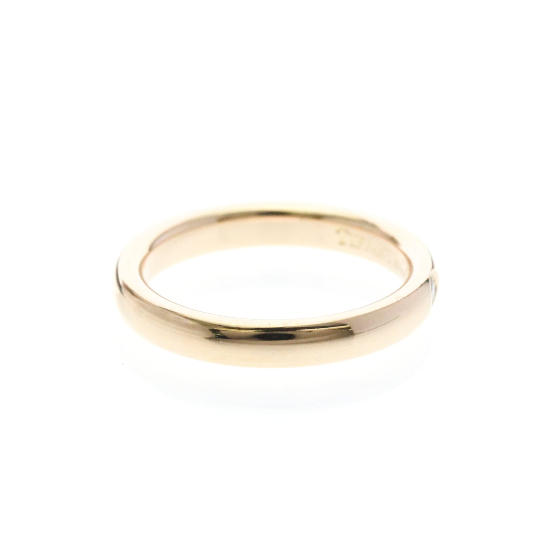 Bague fine Tiffany, un diamant, or rose 18 carats 4