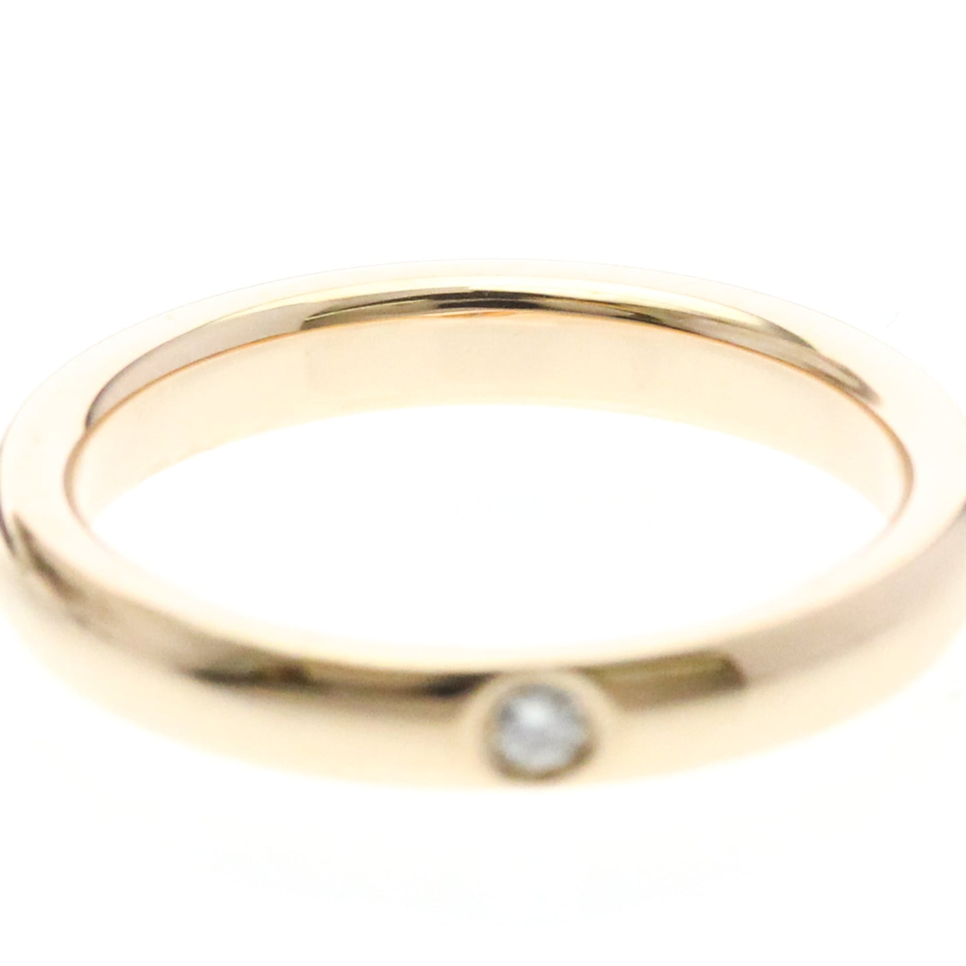 Bague fine Tiffany, un diamant, or rose 18 carats 5