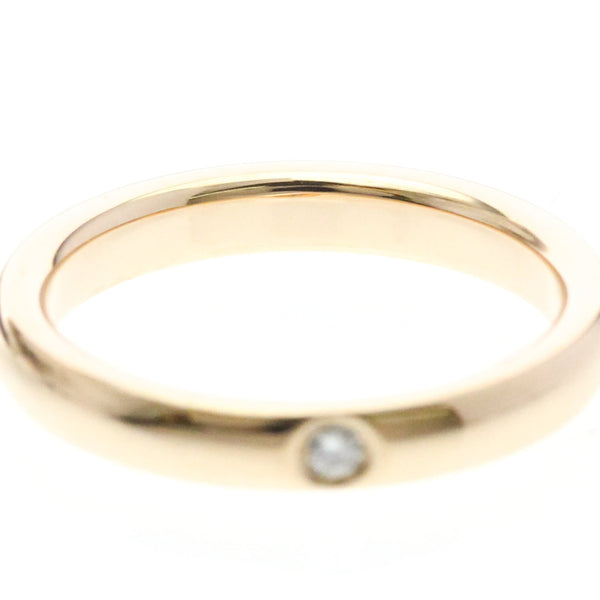 Bague fine Tiffany, un diamant, or rose 18 carats 5
