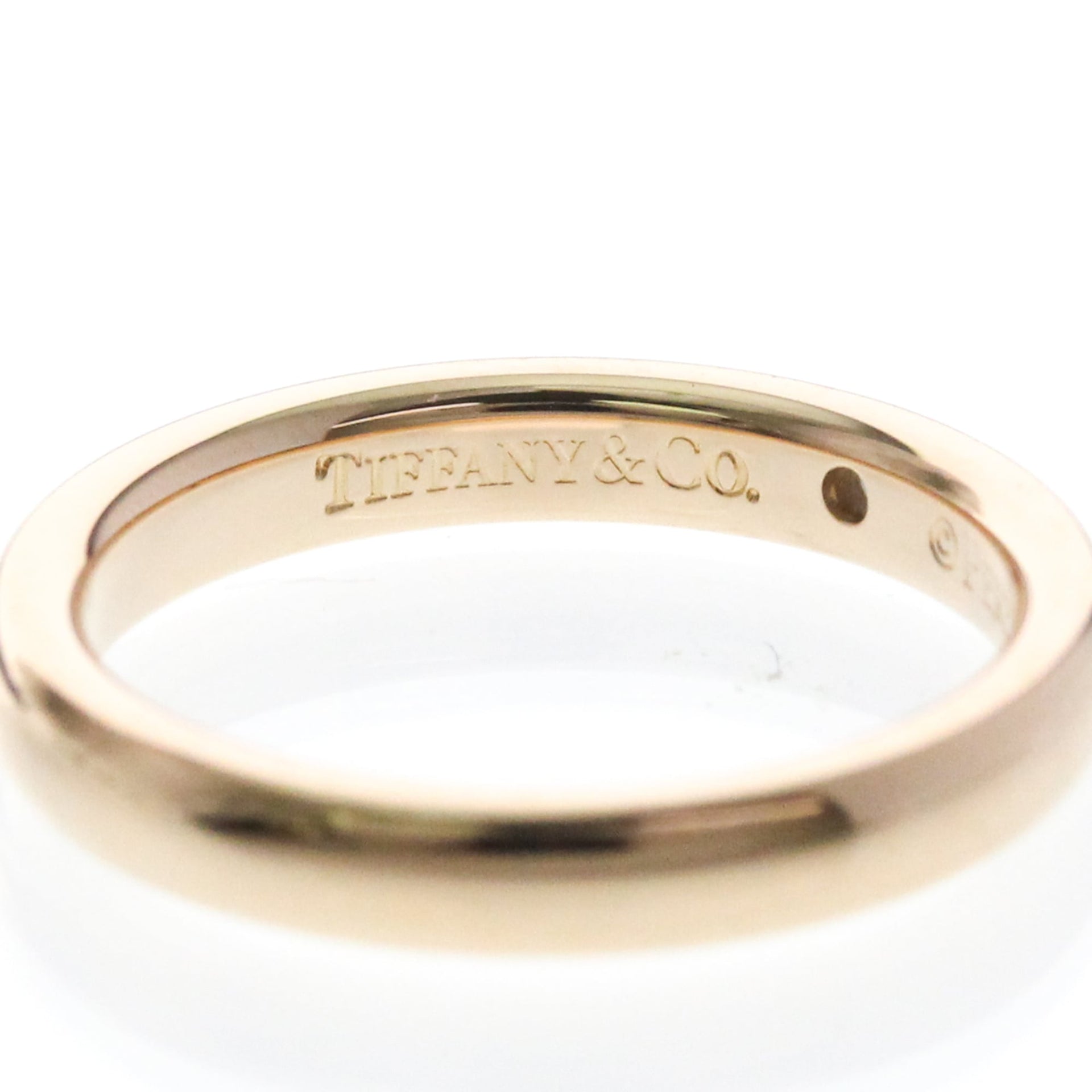 Bague fine Tiffany, un diamant, or rose 18 carats 7