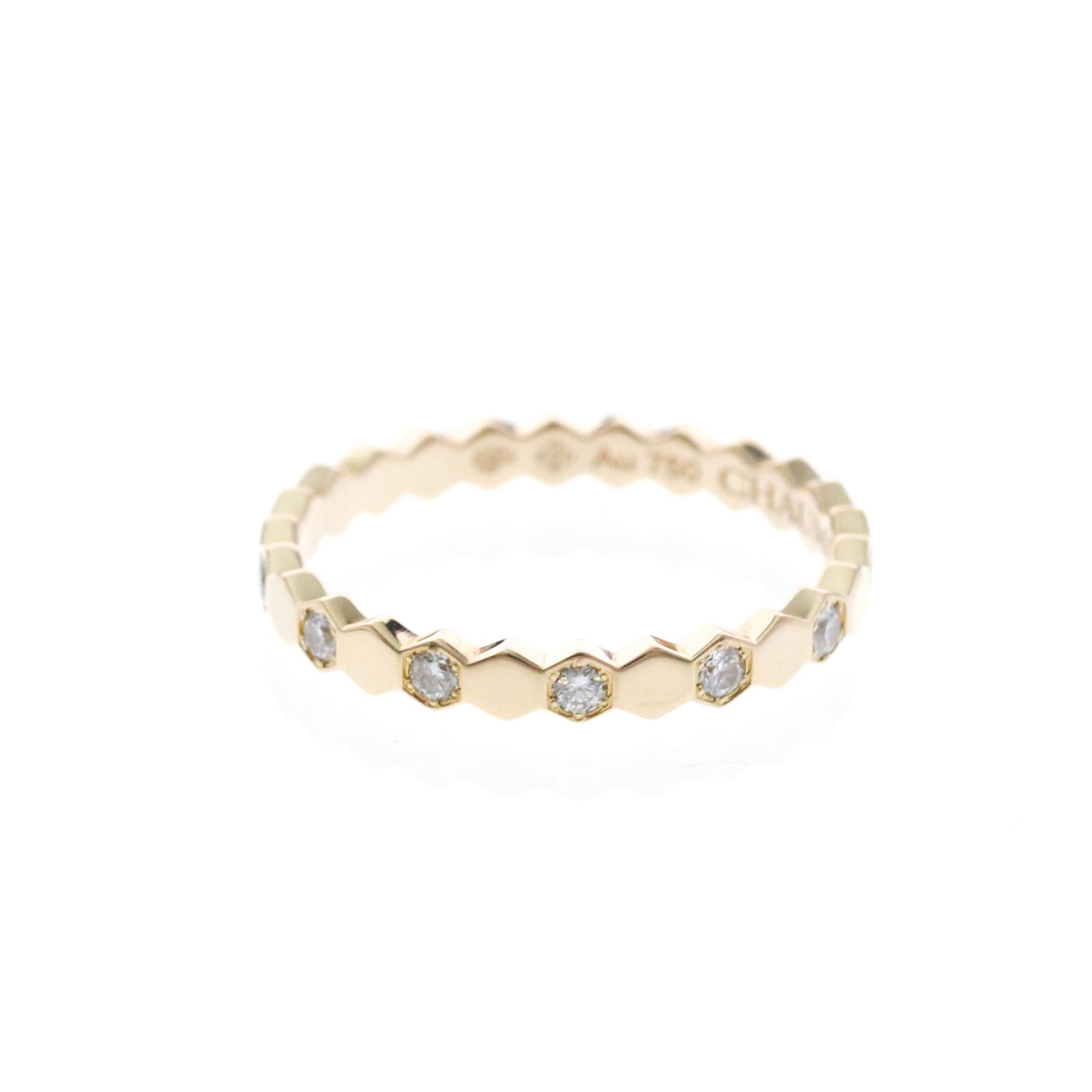 Bague Bee de Chaumet demi-pavée en or rose 18 carats 2