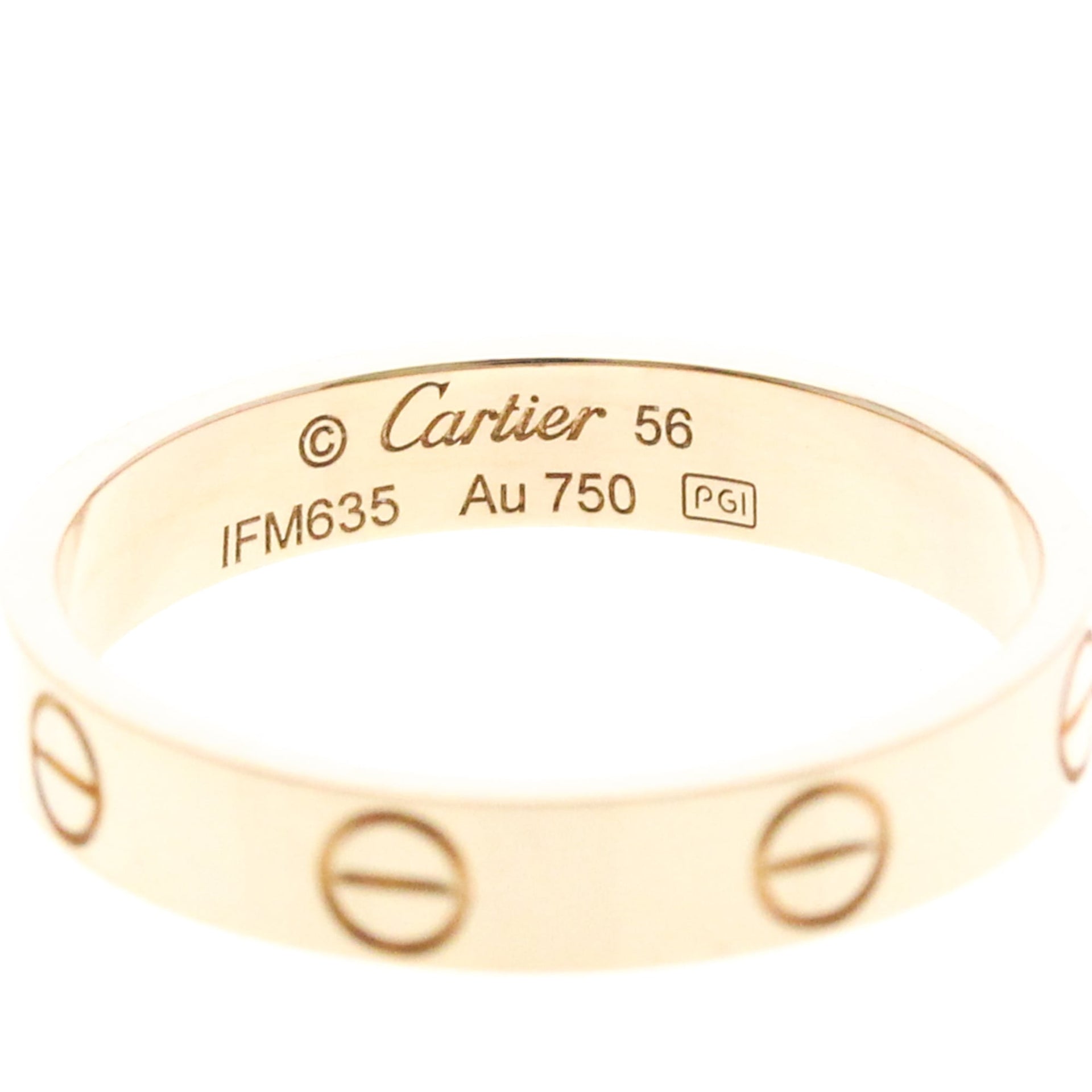 Cartier Mini Love Ring 18K Rose Gold 5