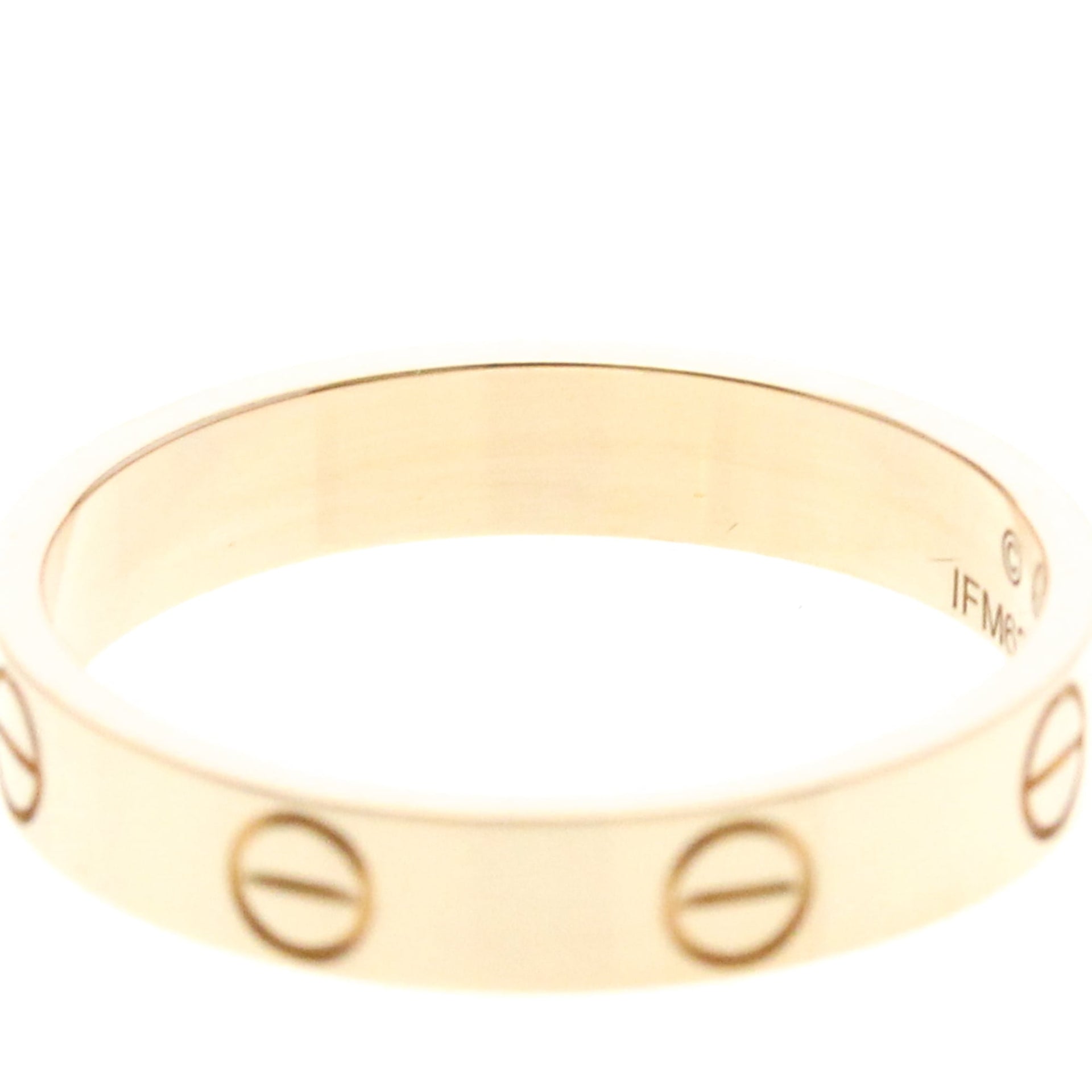 Cartier Mini Love Ring 18K Rose Gold 6