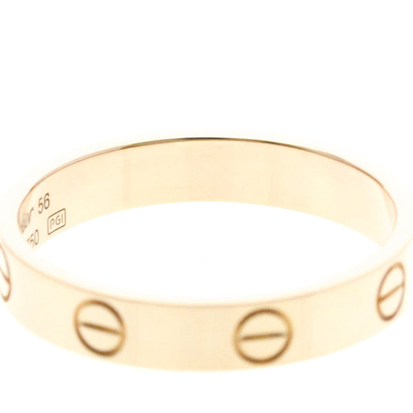 Cartier Mini Love Ring 18K Rose Gold 8