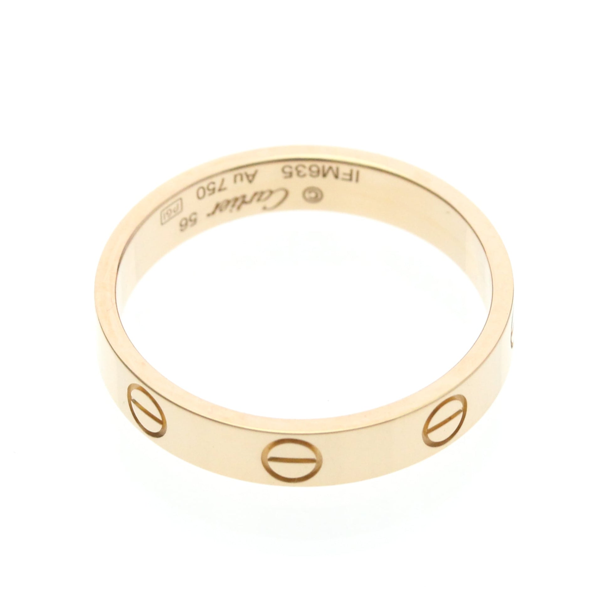Cartier Mini Love Ring 18K Rose Gold 9