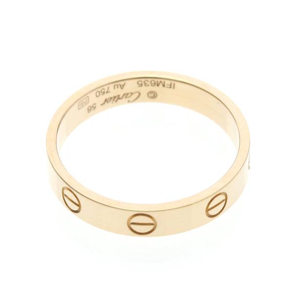 Cartier Mini Love Ring 18K Rose Gold 9