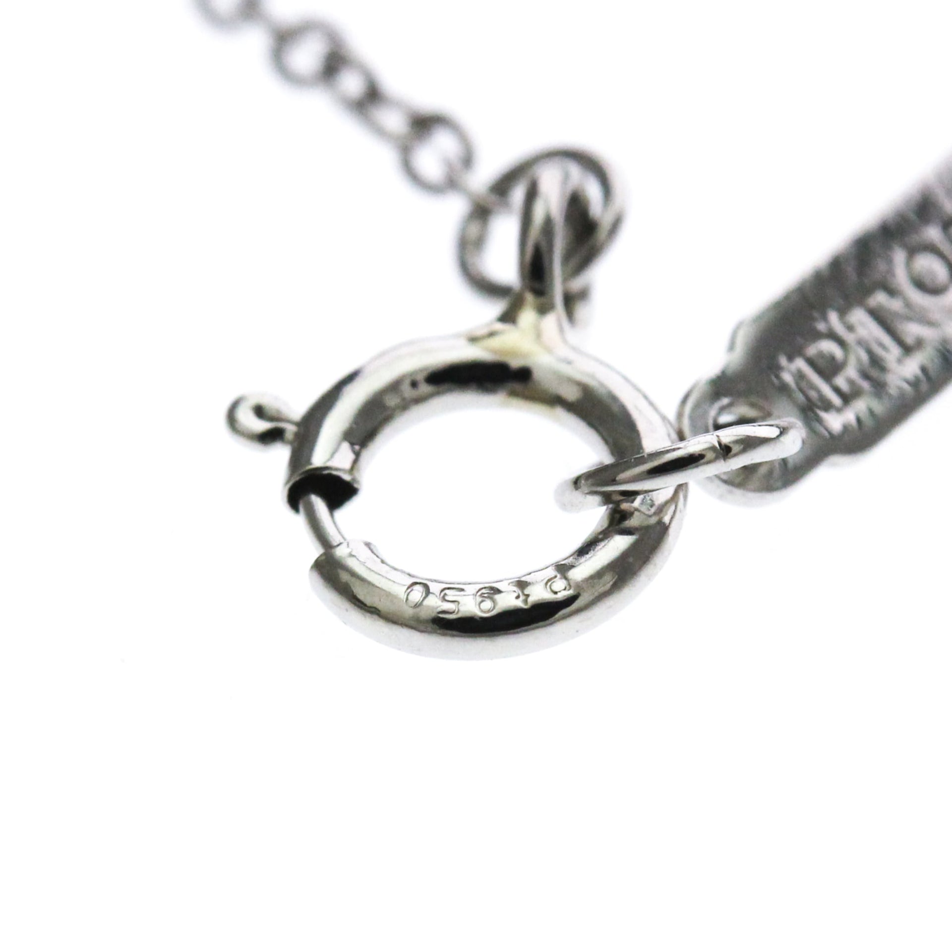 Tiffany Paper Flower Mini Diamond Necklace Platinum Diamond Women 13