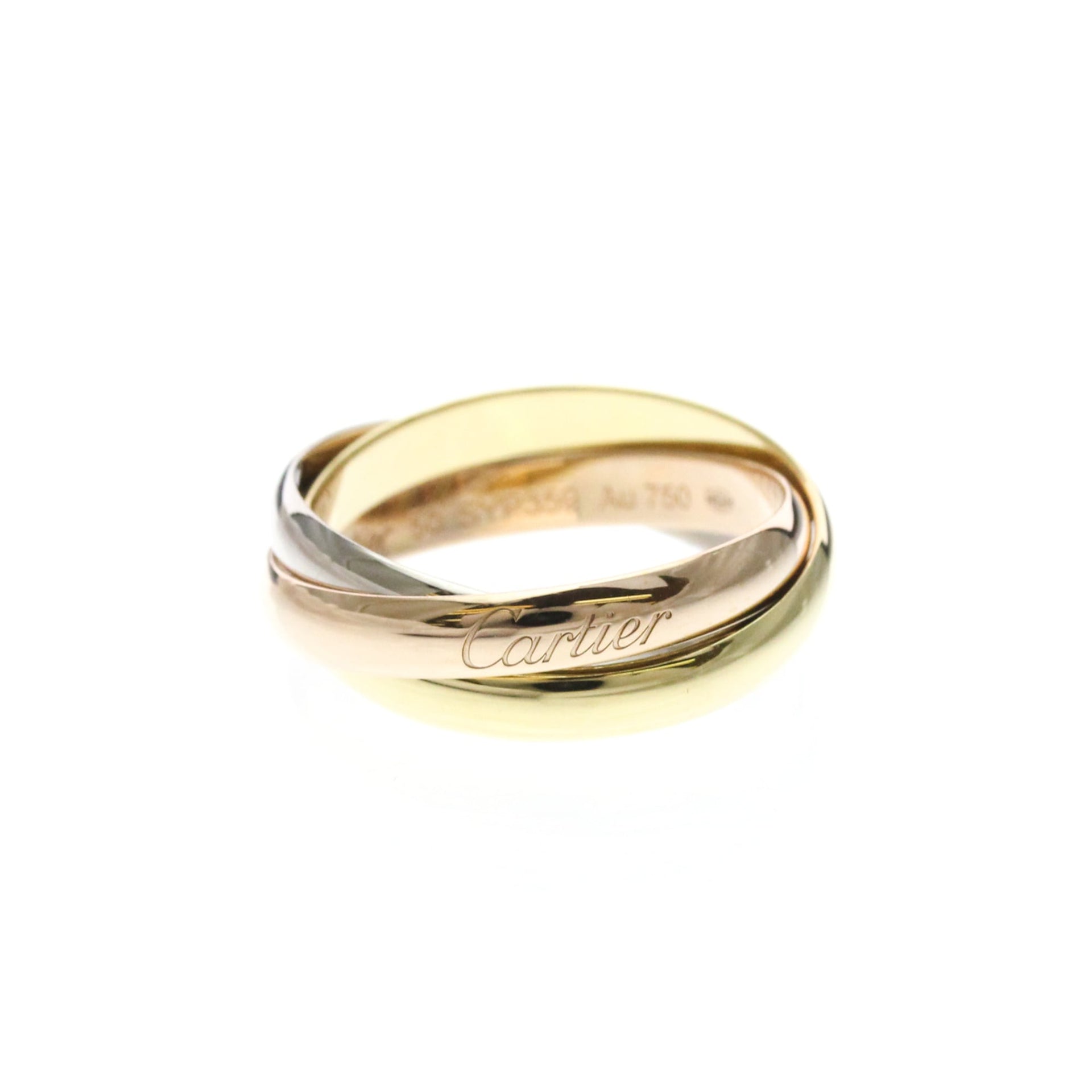 Bague Trinity CARTIER, or jaune, or blanc et or rose 18 carats, polie 1