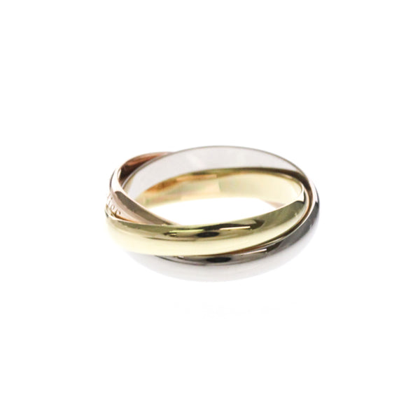 Bague Trinity CARTIER, or jaune, or blanc et or rose 18 carats, polie 2